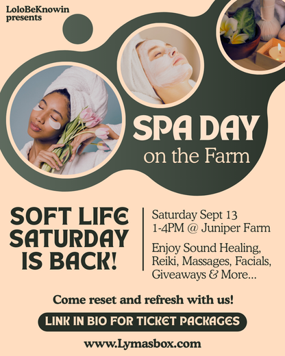 Soft Life Saturday Wellness Day SEPT 13 1-4pm