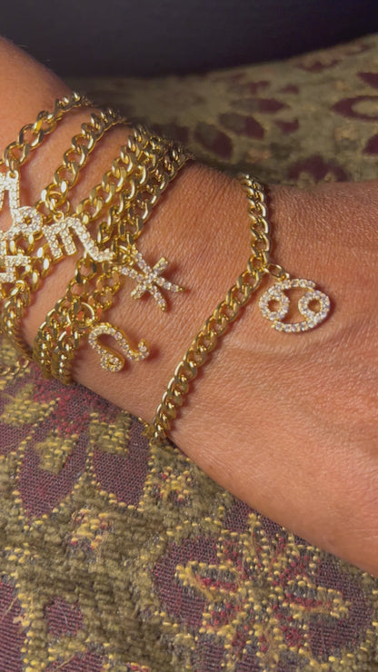 Zodiac charm bracelets